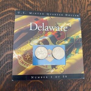 US minted quarter dollar Delaware